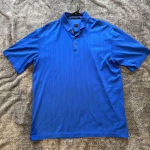 Nike Tiger Woods  Golf Polo Shirt Men's‎ Large Blue
